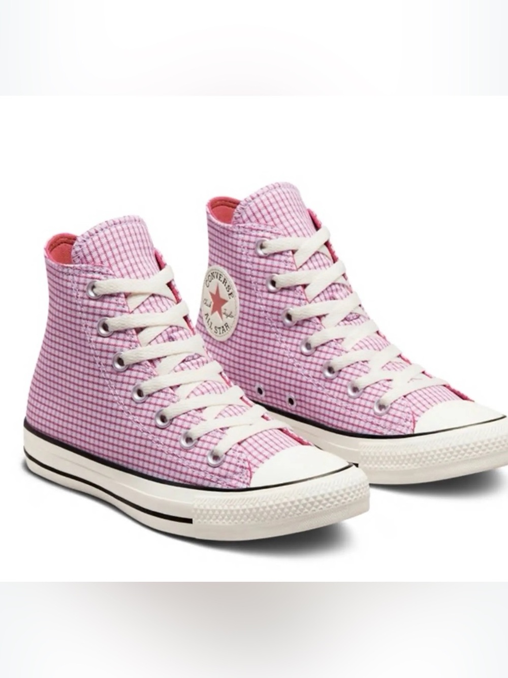 Converse High Top Sneakers in checkered